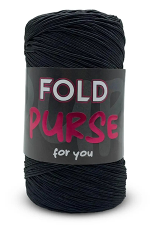 Fold Yarn Purse - Siyah Mum Ip Supla Ipi 