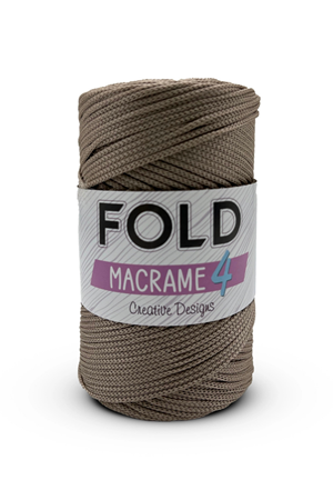 Fold Yarn Makrome No:4 - 040 Polyester Makrome Ipi 2 Mm - 200 gr -230 M Supla Ip Çanta Ipi