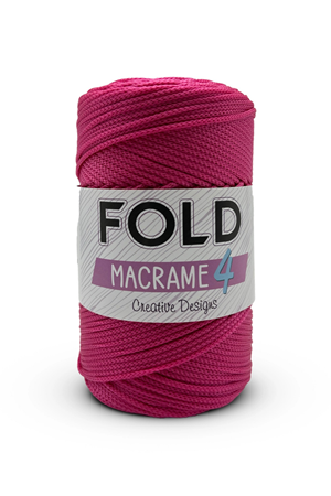 Fold Yarn Makrome No:4 - 082 Polyester Makrome Ipi 2 Mm - 200 gr -230 M Supla Ip Çanta Ipi