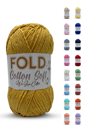 Fold Yarn Cotton Soft - Hardal Pamuk Ip 100 Gram