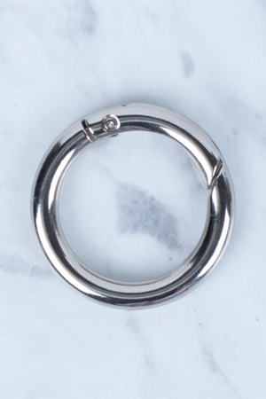 Yaylı Çanta Halkası Metal Gümüş 2 cm (1çift)