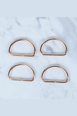 Altın Metal D Halka 3,2cm 4'lü Paket