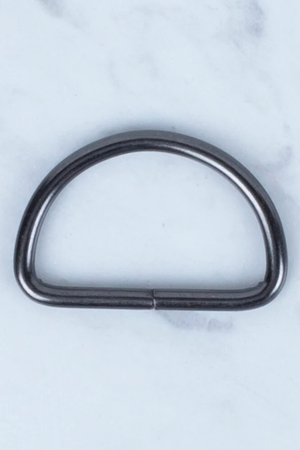 Siyah Metal D Halka 3,2cm 4'lü Paket