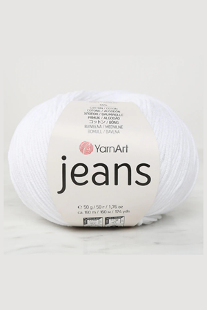 YarnArt Jeans Optik Beyaz El Örgü İpi - 62