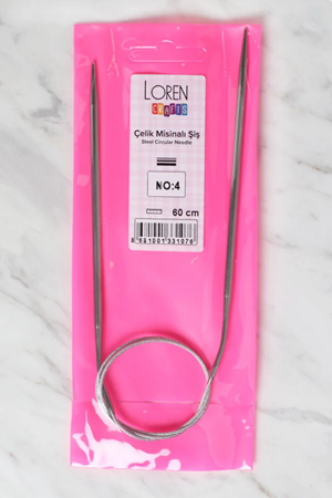 LOREN CRAFTS 4 MM ÇELİK MİSİNALI ŞİŞ 60 CM