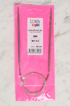LOREN CRAFTS 3,5 MM ÇELİK MİSİNALI ŞİŞ 60 CM