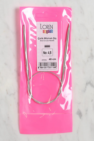 LOREN CRAFTS 4,5 MM ÇELİK MİSİNALI ŞİŞ 40 CM