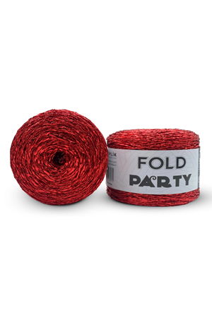 Fold Party - Kırmızı Metalik Büküm İp 250 Gr 