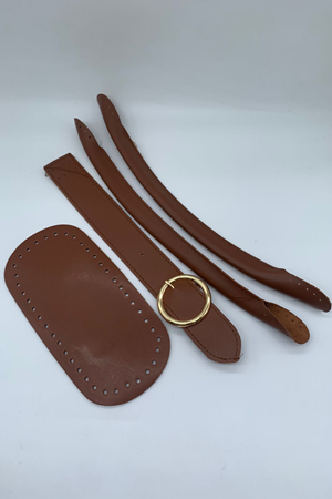 Dil Kapak Taba Çanta Örgü Kiti Gold Tokalı