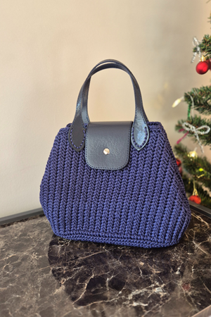 Fashion Bag Kit Polyester Makrome No.4  Çanta Örgü Kiti