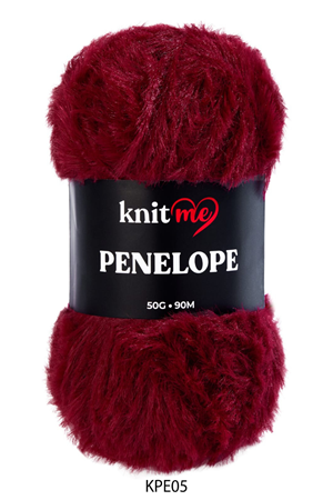 Knitme Kırmızı Penelope Kürk İplik KPE05