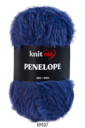 Knitme Mavi Penelope Kürk İplik KPE07