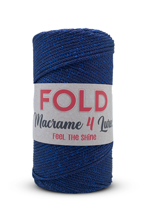 Simli Polyester Makrome No:4 Lacivert 262 Multi Color Polyester Makrome Ipi 2 Mm - 200 gr -230 M Supla Ip Çanta Ipi