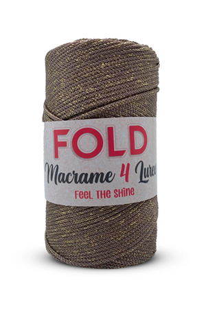 Simli Polyester Makrome No:4 Kahverengi 40 Polyester Makrome Ipi 2 Mm - 200 gr -230 M Supla Ip Çanta Ipi