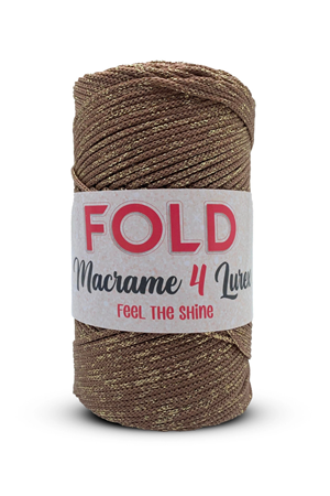 Simli Polyester Makrome No:4 Kahverengi 38 Polyester Makrome Ipi 2 Mm - 200 gr -230 M Supla Ip Çanta Ipi