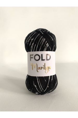 Marilyn Siyah 2401G Simli İp Örgü İpi 100 Gram 165 Metre