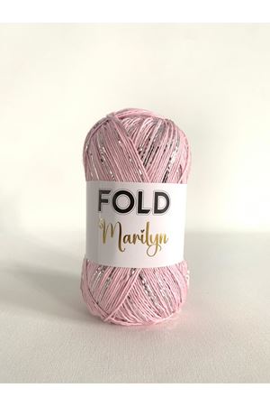 Marilyn Açık Pembe 1406 Simli İp Örgü İpi 100 Gram 165 Metre