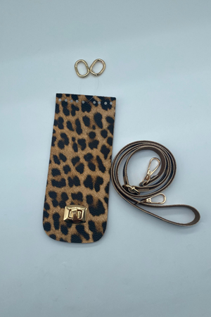 Leopar Desen Çanta Kiti Örgü Kiti Çanta Aksesuarı