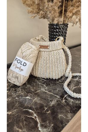 Kore Model Çanta Kiti - Marilyn - Polyester Makrome No.3 Çanta Örgü Kiti