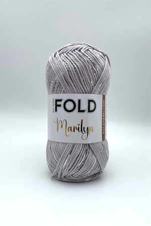 Marilyn Açık Gri 9102G Simli İp Örgü İpi 100 Gram 165 Metre