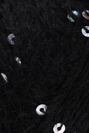 La Mia Club Paillettes Siyah El Örgü İpi - 606 - Pullu İp 