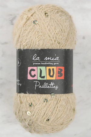 La Mia Club Paillettes Bej El Örgü İpi - 618 - Pullu İp