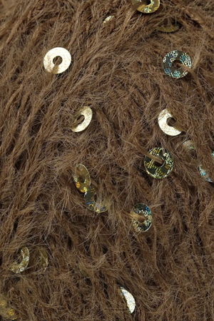 La Mia Club Paillettes Kahverengi El Örgü İpi - 621