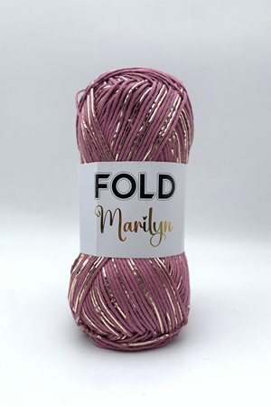 Marilyn Gül Kurusu 3320 Simli İp Örgü İpi 100 Gram 165 Metre