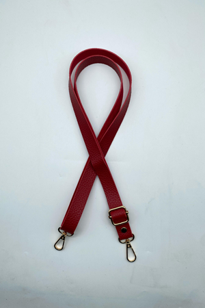 Sürgülü Kırmızı Çanta Askısı Ayarlanabilir 135x2cm