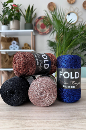 Ribbon Bright Lila 428 Simli Ribbon Örgü İpi %100 Premium Sim Lase