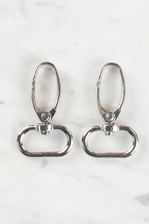 2.5 cm 2'li Gümüş Rengi Çanta Kancası