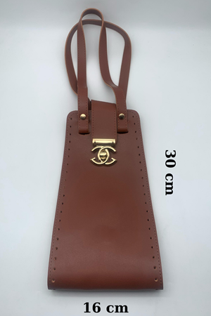 Taba Deri Torba Çanta Örgü Kiti  