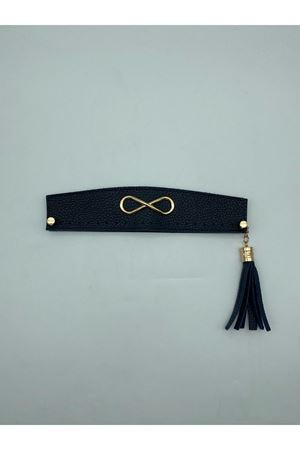 Dikişli Tokalı Çanta Ağzı Lacivert 25x6cm Çanta Aksesuarı 