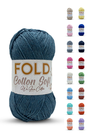 Fold Yarn Cotton Soft - Petrol Mavisi Pamuk Ip 100 Gram 