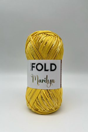 Marilyn Sarı Simli İp Örgü İpi 100 Gram 165 Metre