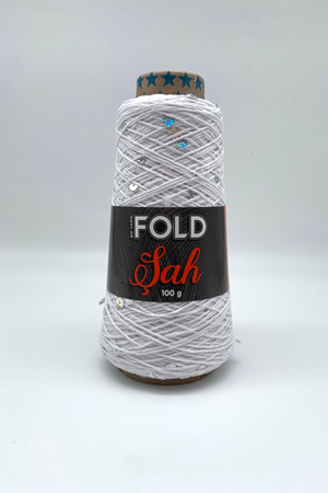 Şah - 101 Beyaz Pullu İplik 100 Gr 265 Mt