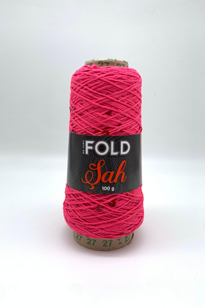 Şah - 203K Fuşya Pullu İplik 100 Gr 265 Mt