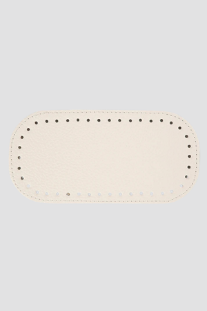 Çanta Tabanı 20x10 cm Oval Krem