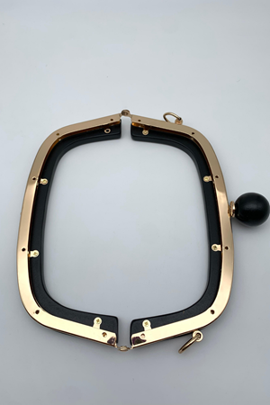 Ahşap Burs 20cm Siyah Çanta Bursu 