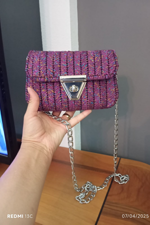 Kanvas Çanta Kiti 45x21cm Simli İp Çanta Kanvası Çanta Kiti