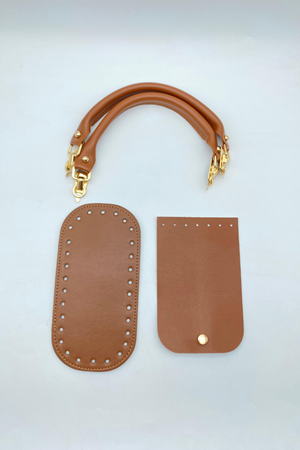 Kapaklı Taba Örgü Çanta Kiti Taban 10x20cm