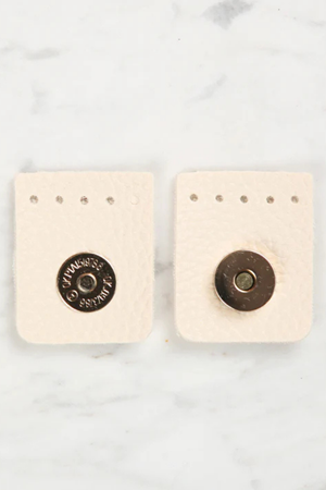 Kare Mıknatıs 4x4,5 cm Krem Çift