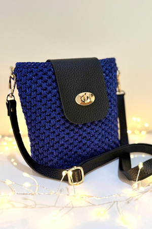 Klipsli Telefon Seti 8,5x20 cm Acı Kahve