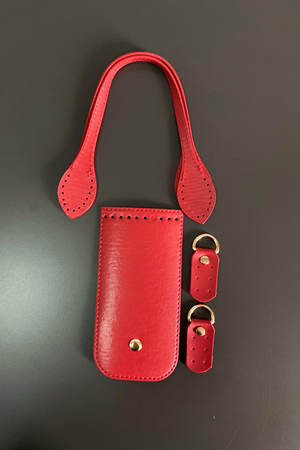 Fashion Bag Kit Kırmızı Çanta Örgü Kiti