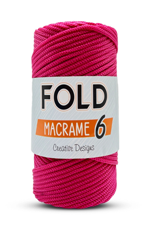 Polyester Makrome İpi No:6 - 082 Fuşya - 3 Mm - 250 gr 115 M Supla Ip Ve Çanta Ipi