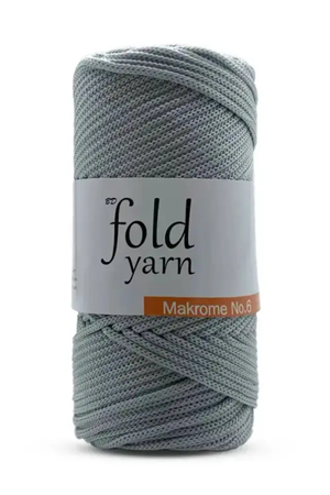 Polyester Makrome İpi No:6  Açık Gri - 60 - 3 Mm - 250 gr 115 M Supla Ip Ve Çanta Ipi