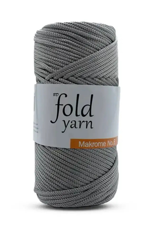 Polyester Makrome İpi No:6 Gri - 062 - 3 Mm - 250 gr 115 M Supla Ip Ve Çanta Ipi