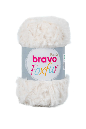 Bravo Foxfur 2 Beyaz 100 Gr 50 Mt Kürk ipi Örgü İpi