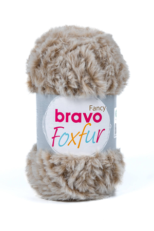 Bravo Foxfur 78 Açık Kahve 100 Gr 50 Mt Kürk ipi Örgü İpi