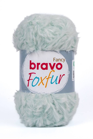 Bravo Foxfur 83 Mint Yeşili 100 Gr 50 Mt Kürk ipi Örgü İpi